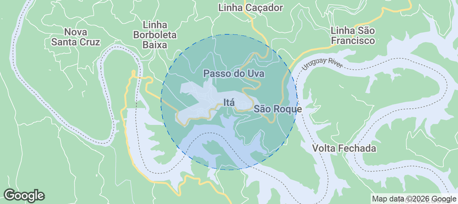 Itá Airbnb map